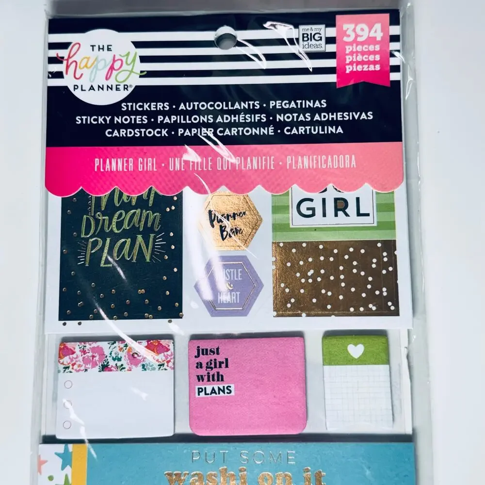 2 Happy Planner Multi Accessory Packs Household & Planner Girl Bundle NEW